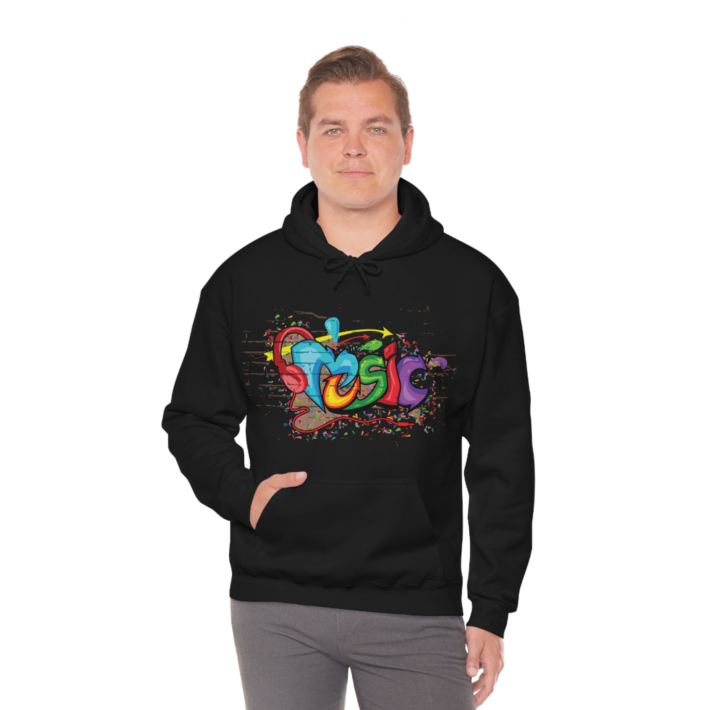 Music colorful graffiti Hoodie