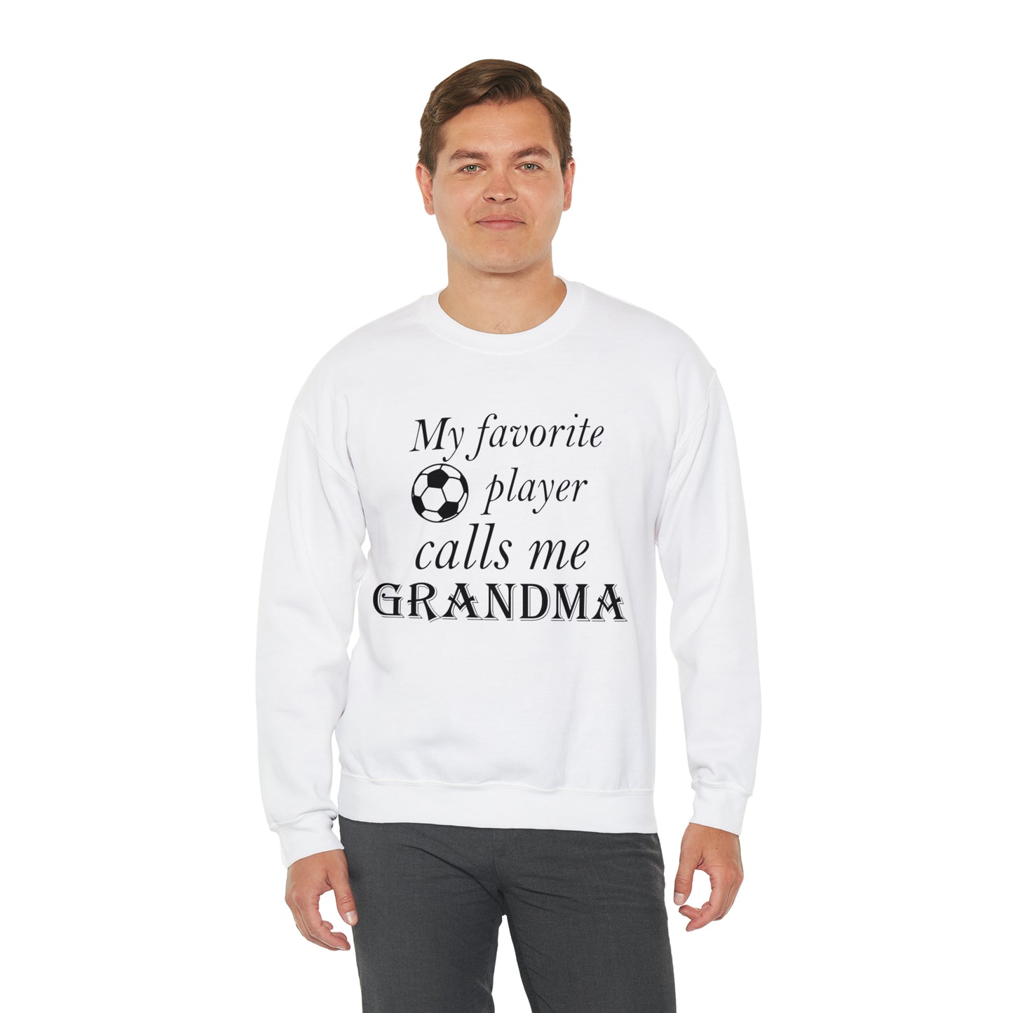 Grandma Favorite Soccer Player Crewneck Sweatshirt