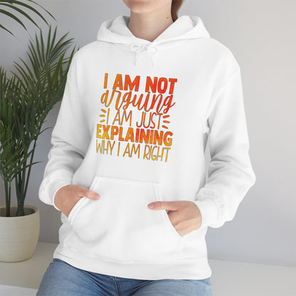 I Am Not Arguing I Am Just Explaining Why I Am Right Hoodie