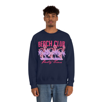 Beach Club Party Time Crewneck Sweatshirt