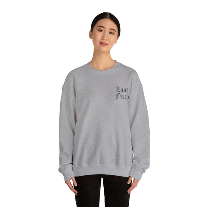 Lost faith tattoo Front and back Crewneck Sweatshirt