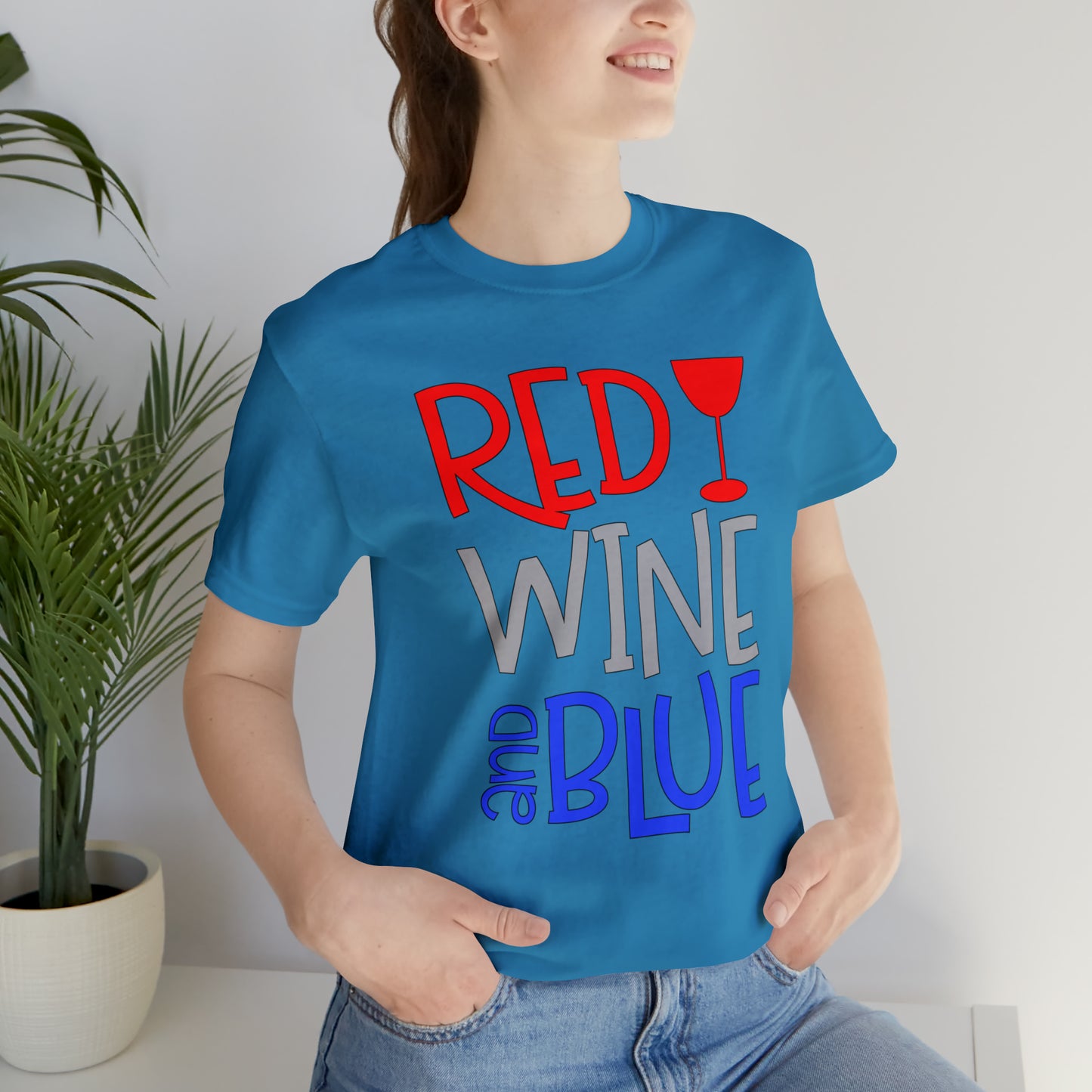 Red Wine Blue T-Shirt