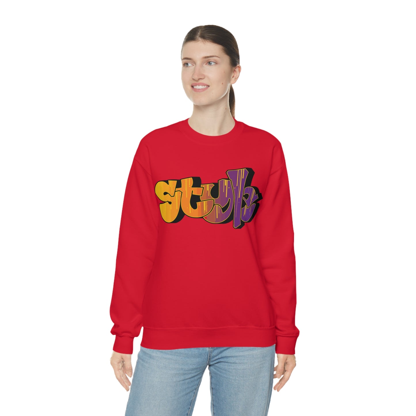 Style colorful graffiti Crewneck Sweatshirt