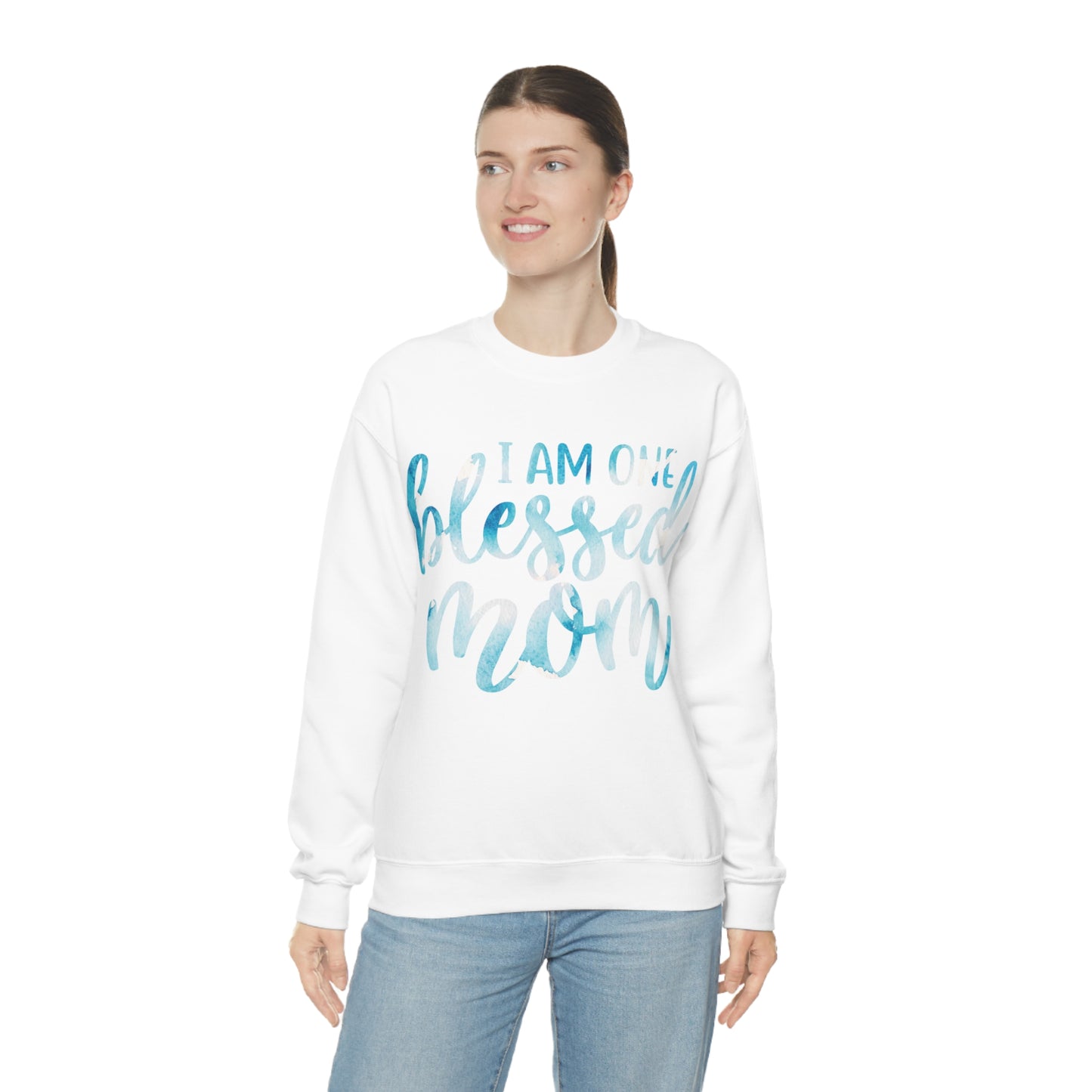 I am one blessed mom Crewneck Sweatshirt