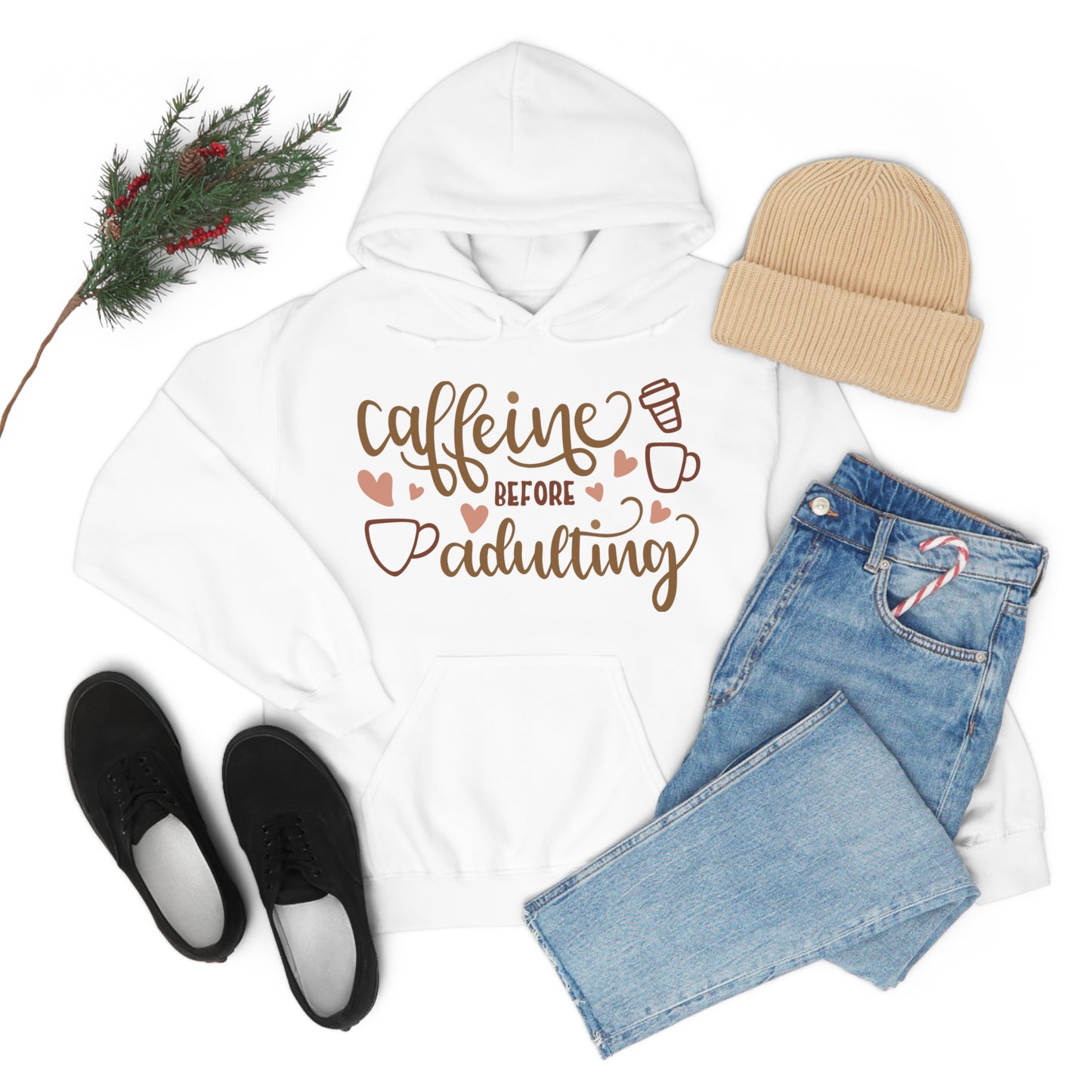 Caffeine before adulting Hoodie