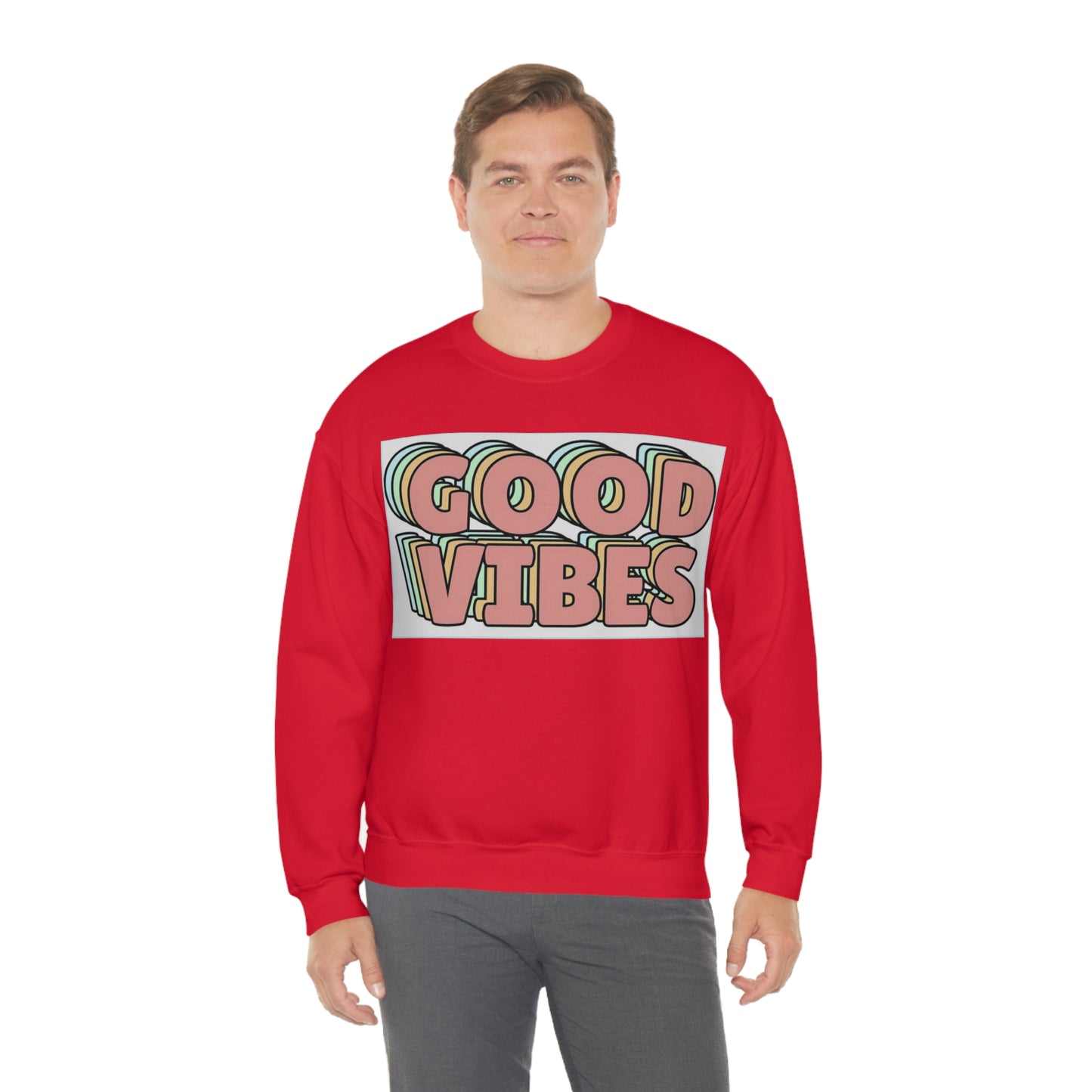 Good Vibes 3D Crewneck Sweatshirt