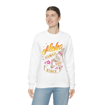 Aloha Hawaii Surf Rider Crewneck Sweatshirt