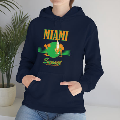 Miami Sunset Beach Paradise Hoodie