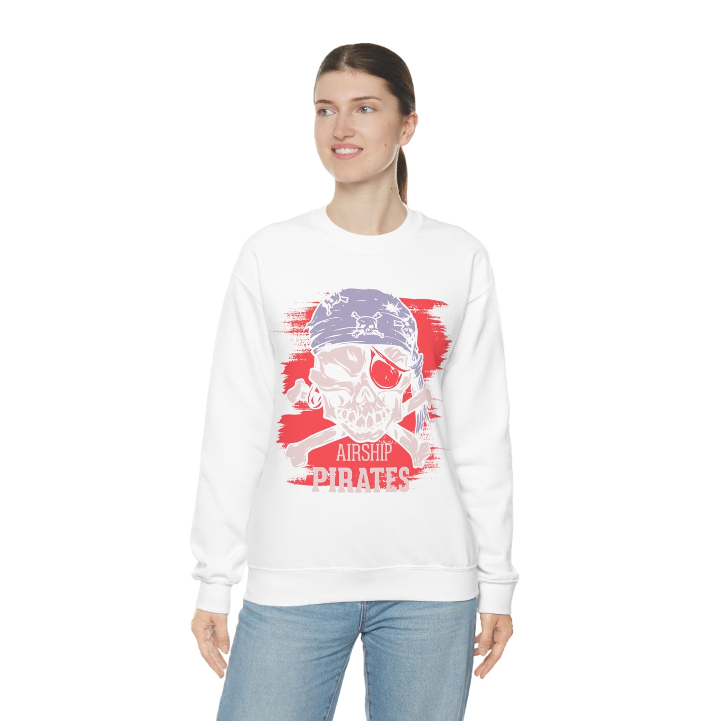 Airship Skull Pirate Crewneck Sweatshirt