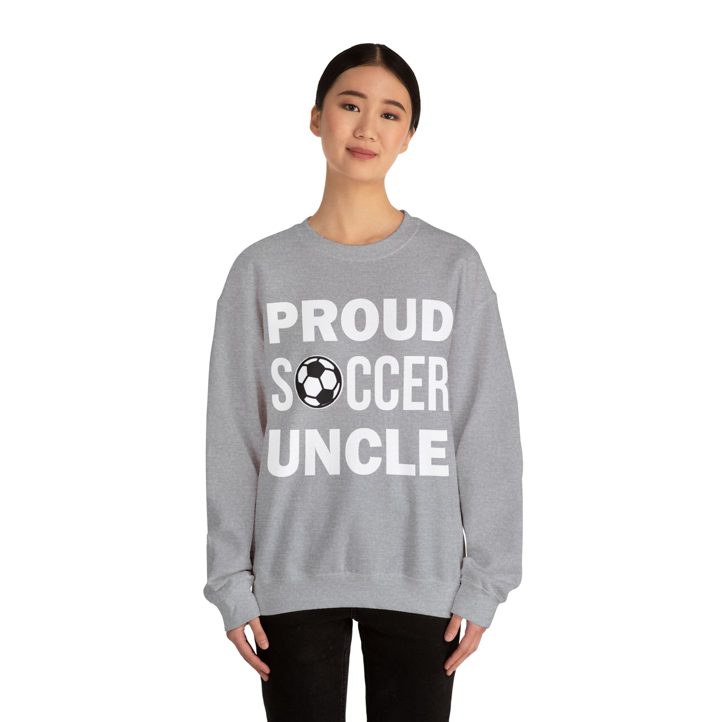 Proud soccer uncle Crewneck Sweatshirt