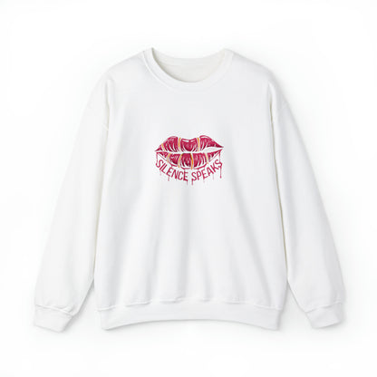 Silence Speaks Crewneck Sweatshirt