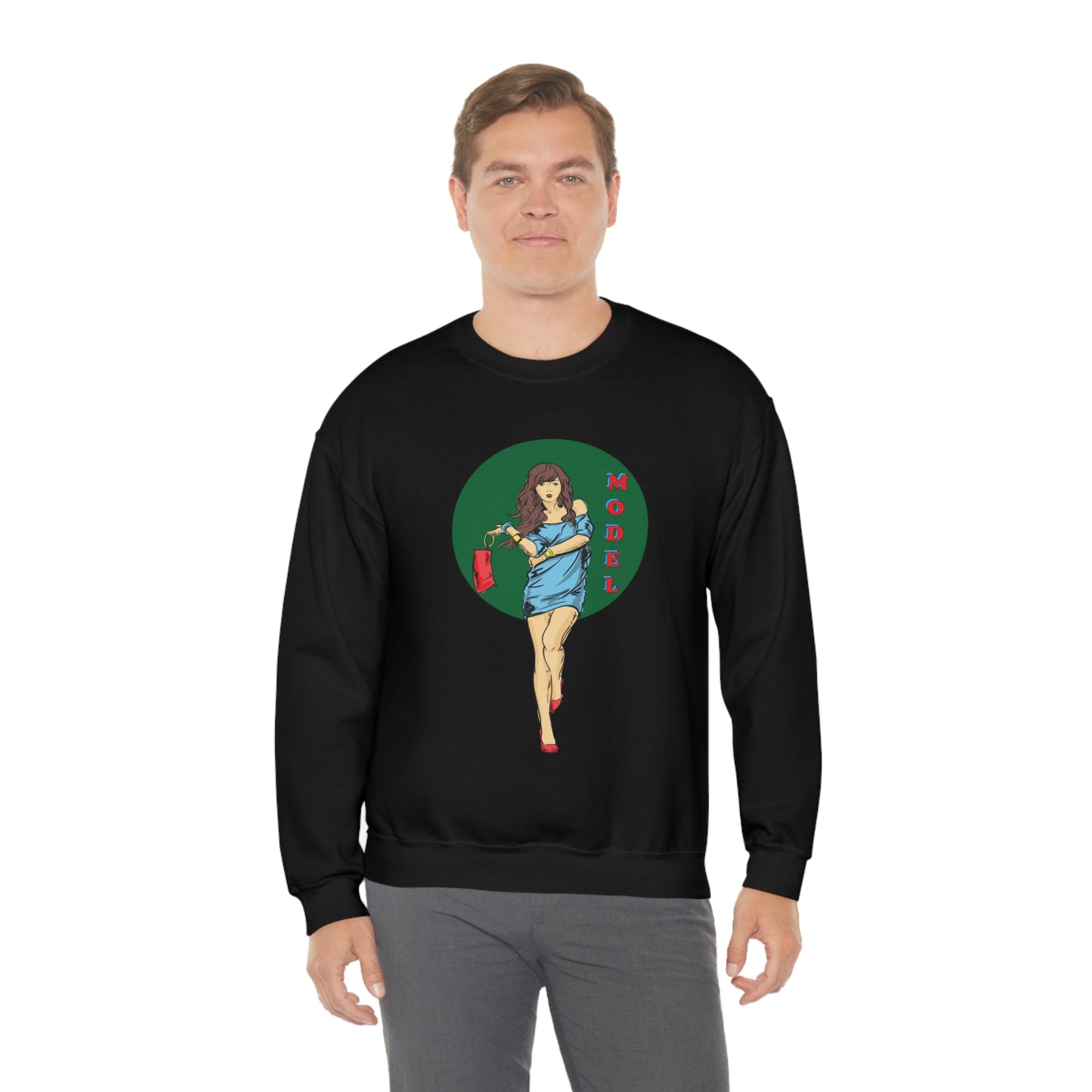 Model girl Crewneck Sweatshirt