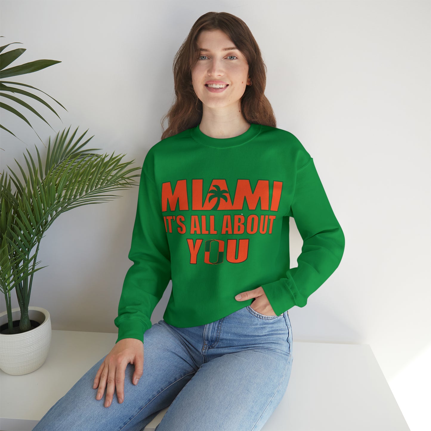 Miami is all about you Crewneck Sweatshirt