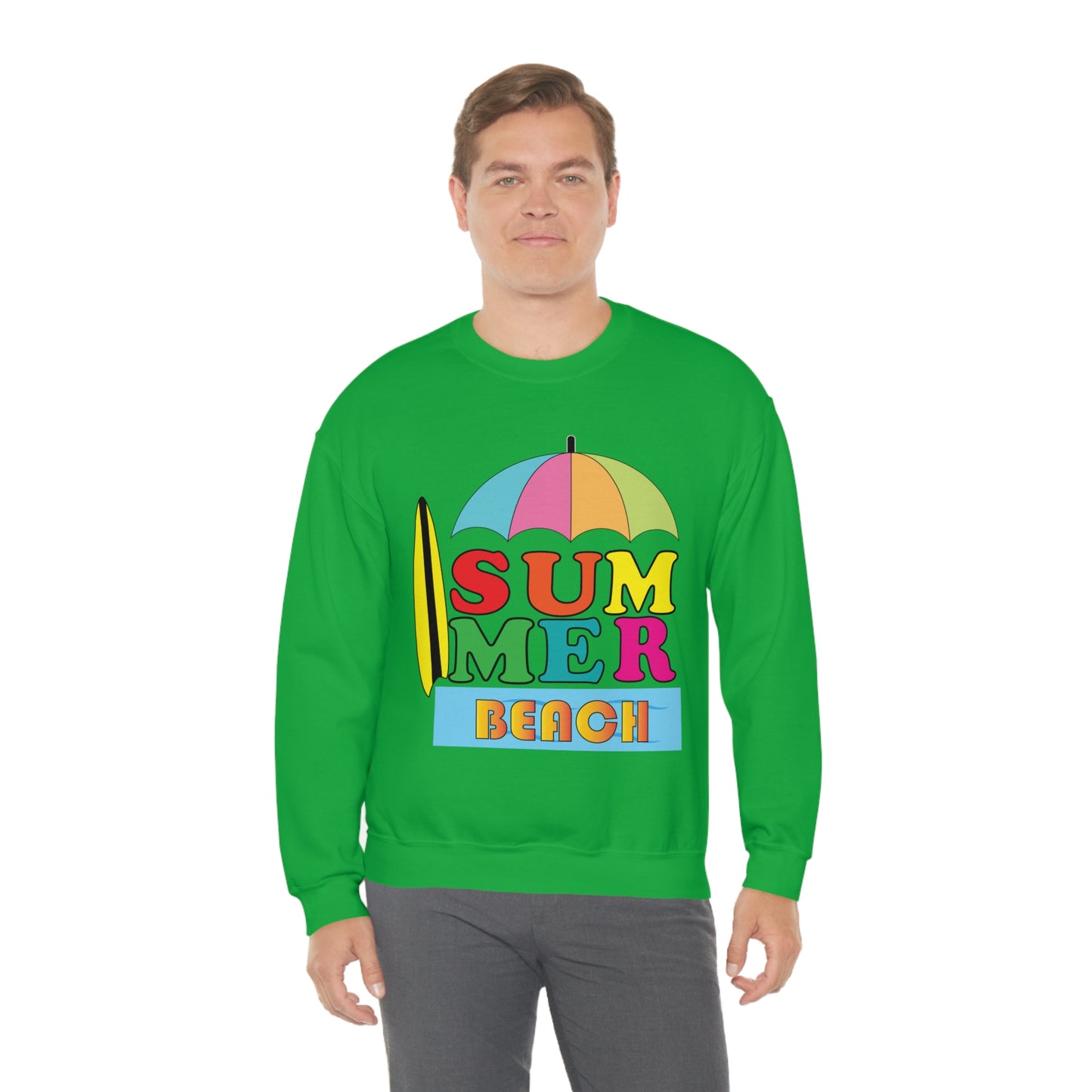 Summer Beach Crewneck Sweatshirt