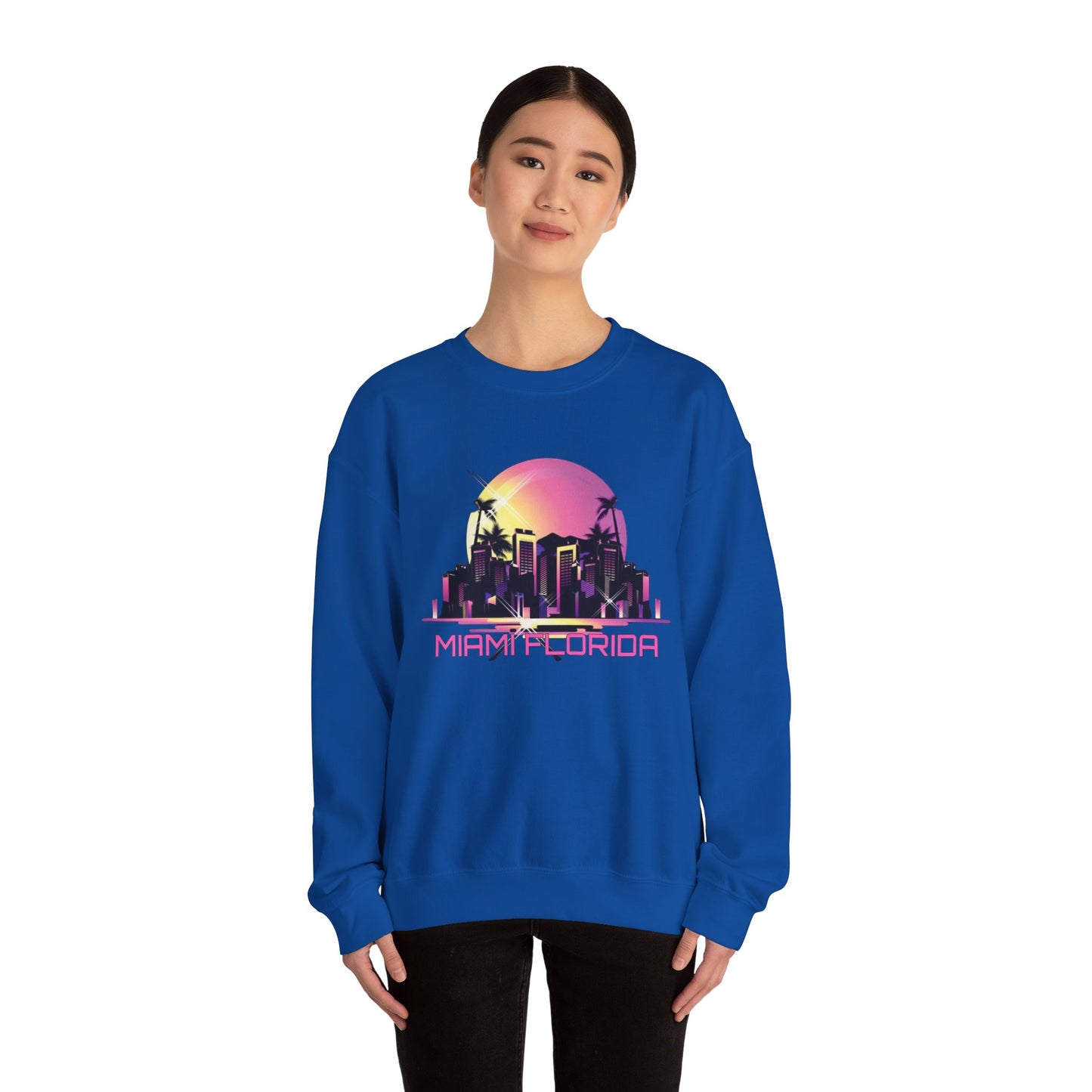 Miami Florida night life Crewneck Sweatshirt