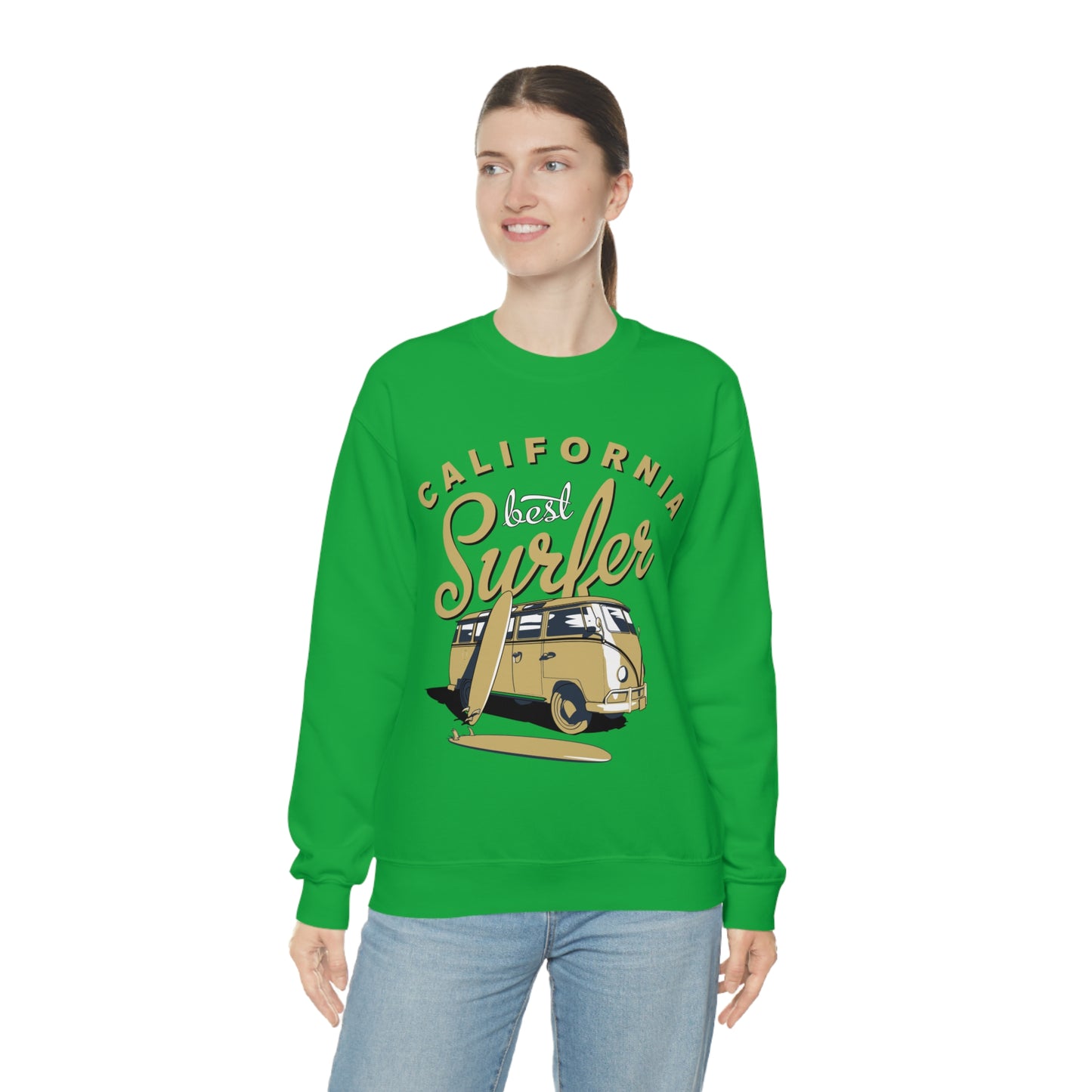 California-Best surfer Crewneck Sweatshirt