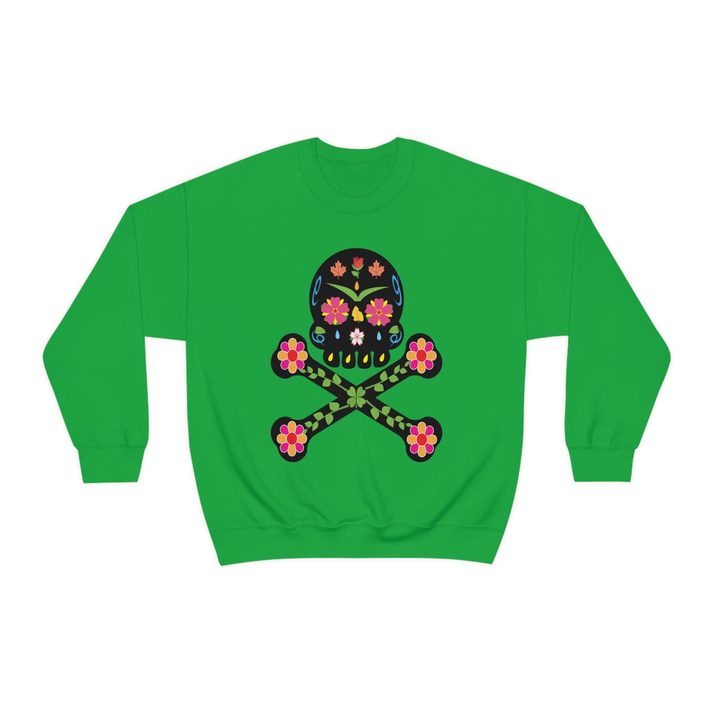 Day of the Dead Skull Crewneck Sweatshirt