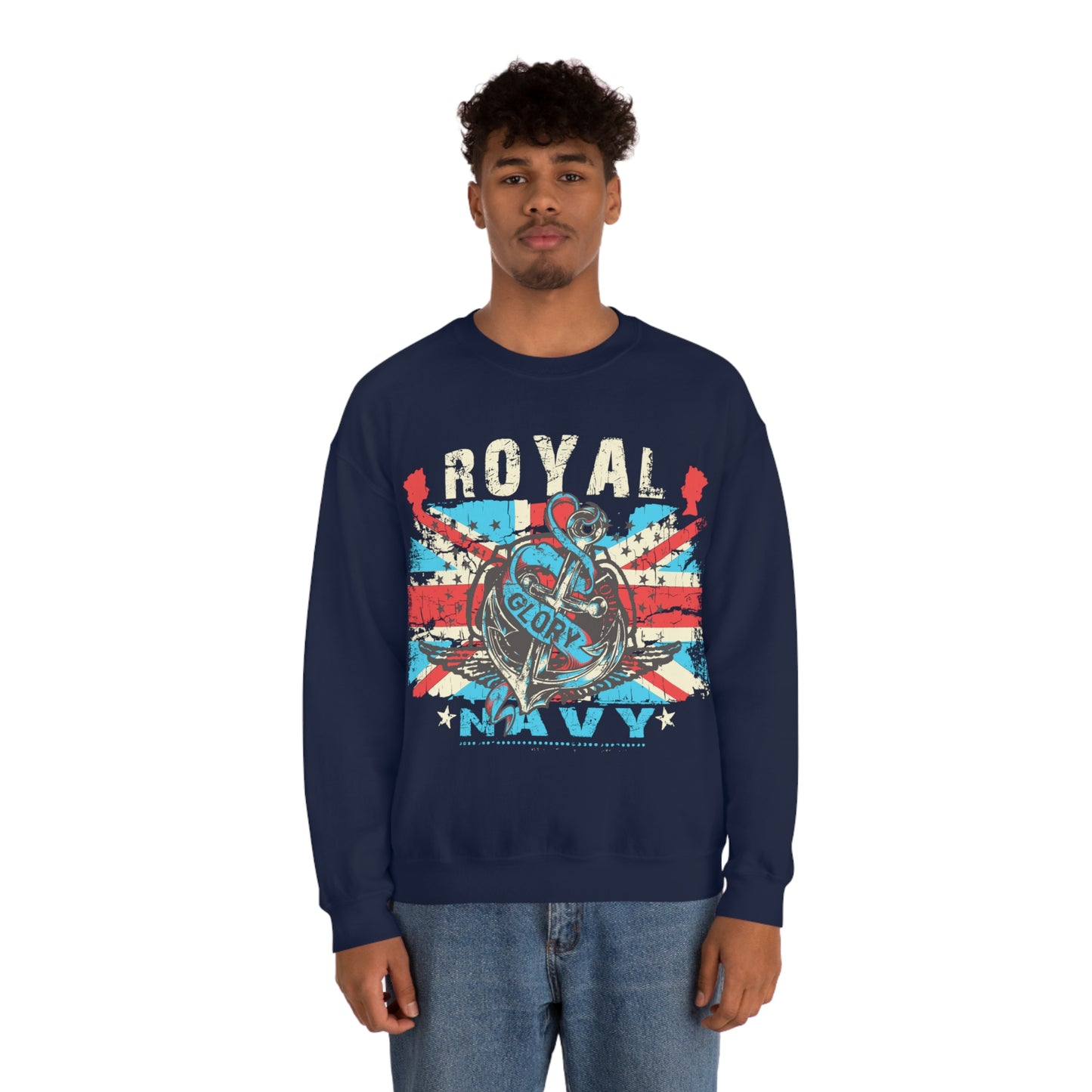 Navy_Glory Crewneck Sweatshirt