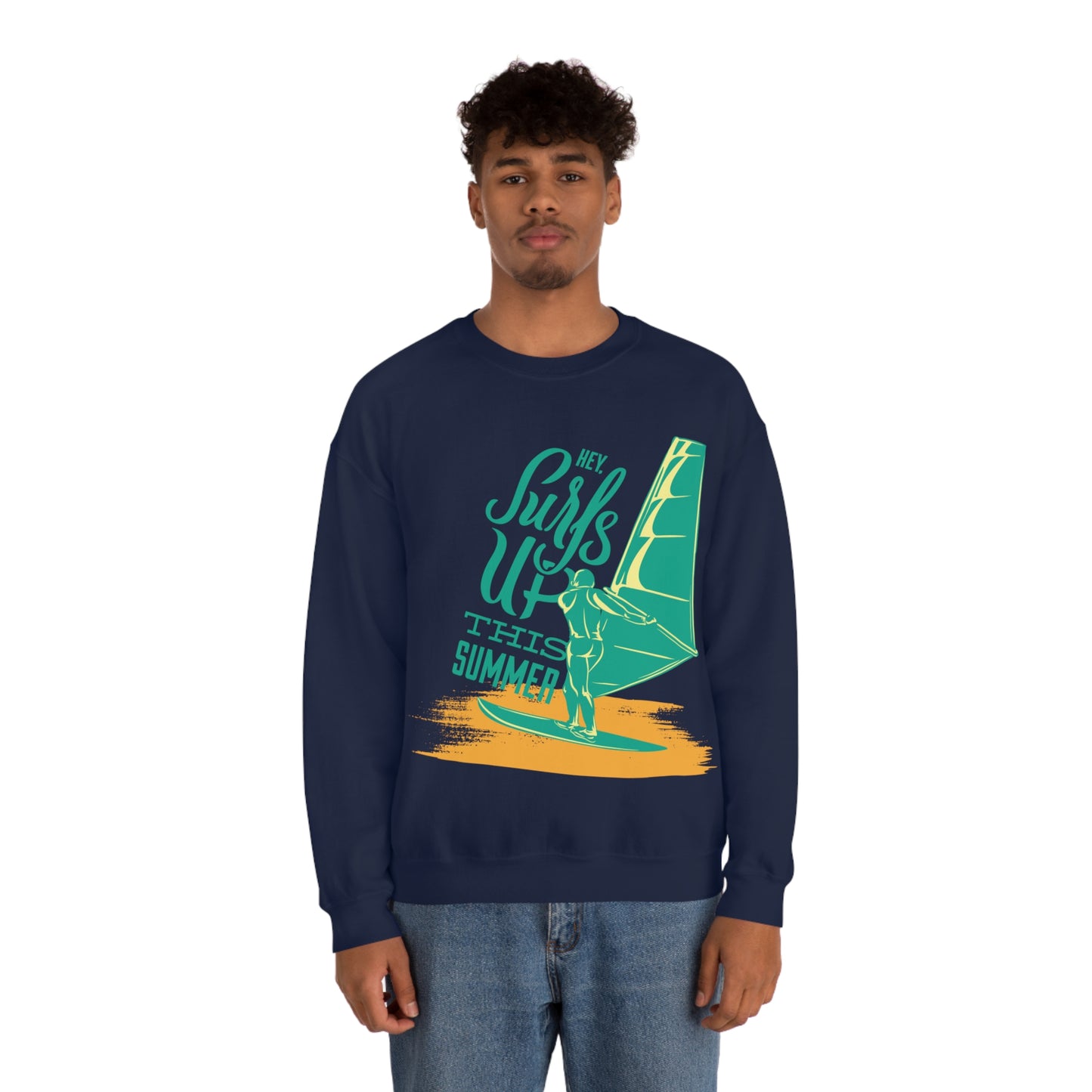 Hey Surfs Up Crewneck Sweatshirt