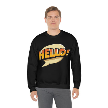 Hello! colorful Crewneck Sweatshirt