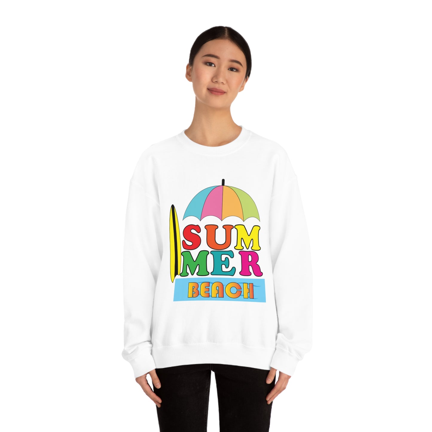 Summer Beach Crewneck Sweatshirt