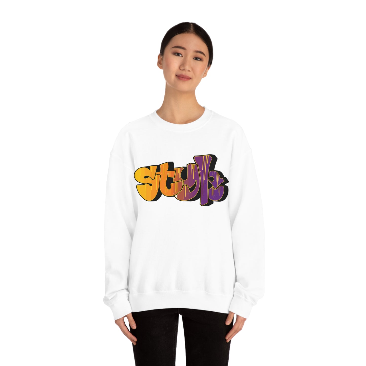 Style colorful graffiti Crewneck Sweatshirt