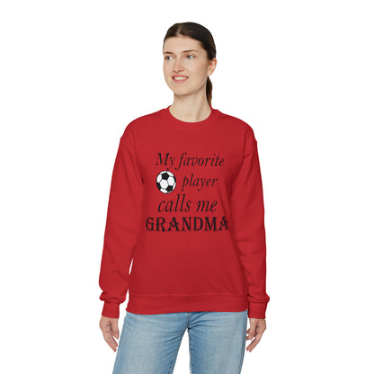 Grandma Favorite Soccer Player Crewneck Sweatshirt