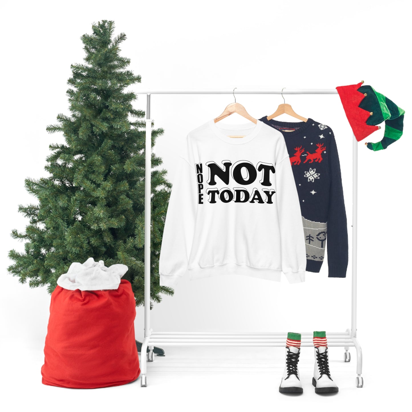 Nope not today Crewneck Sweatshirt