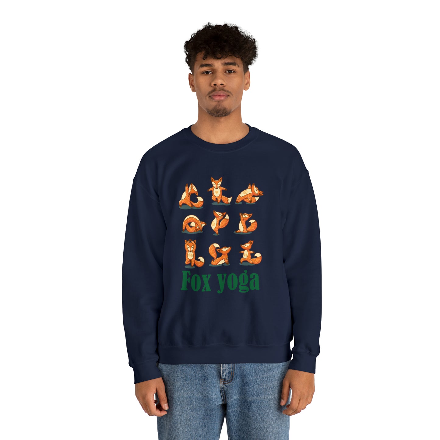 Fox yoga Crewneck Sweatshirt