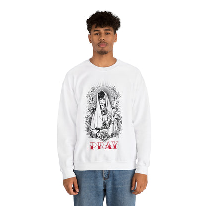 Pray Tattoo Crewneck Sweatshirt