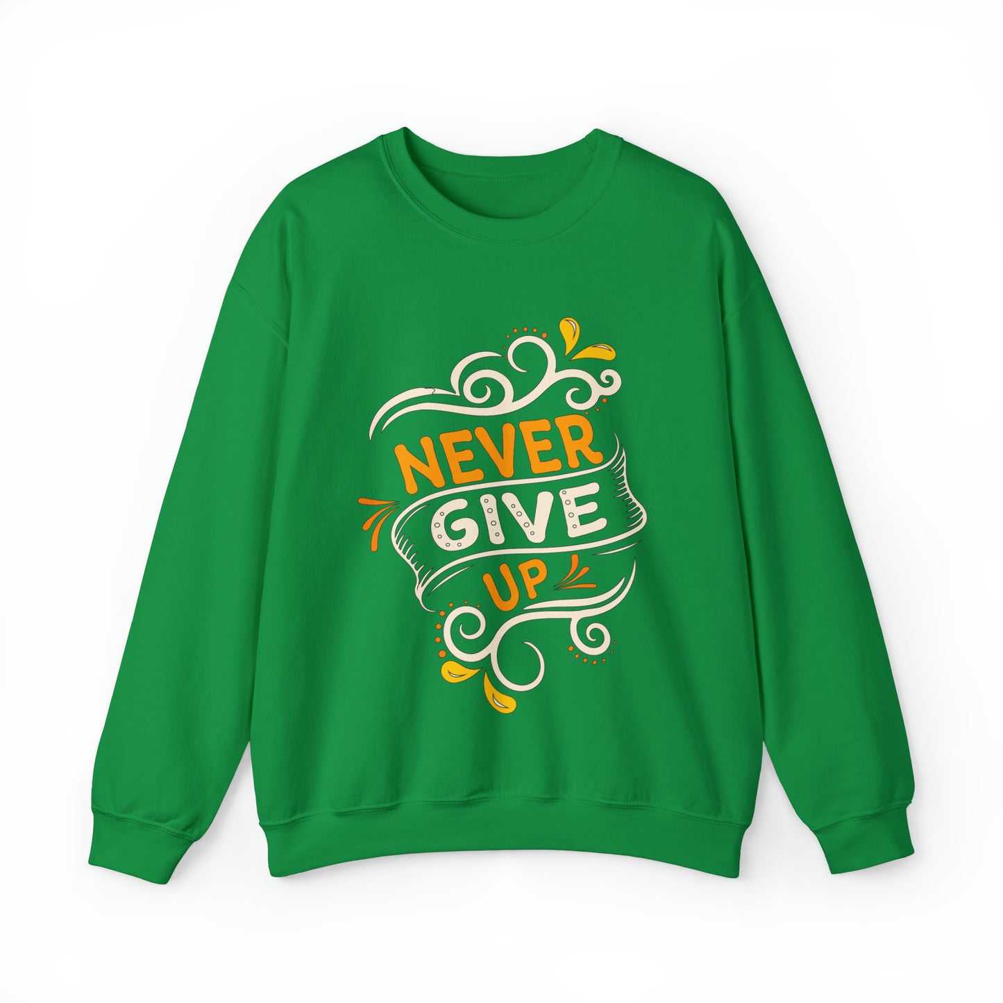 Never give up Crewneck Sweatshirt