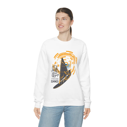 Surfs Up This Summer! Crewneck Sweatshirt