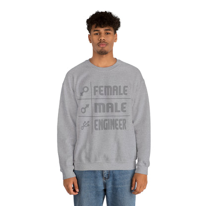 Female - male- engineer Crewneck Sweatshirt