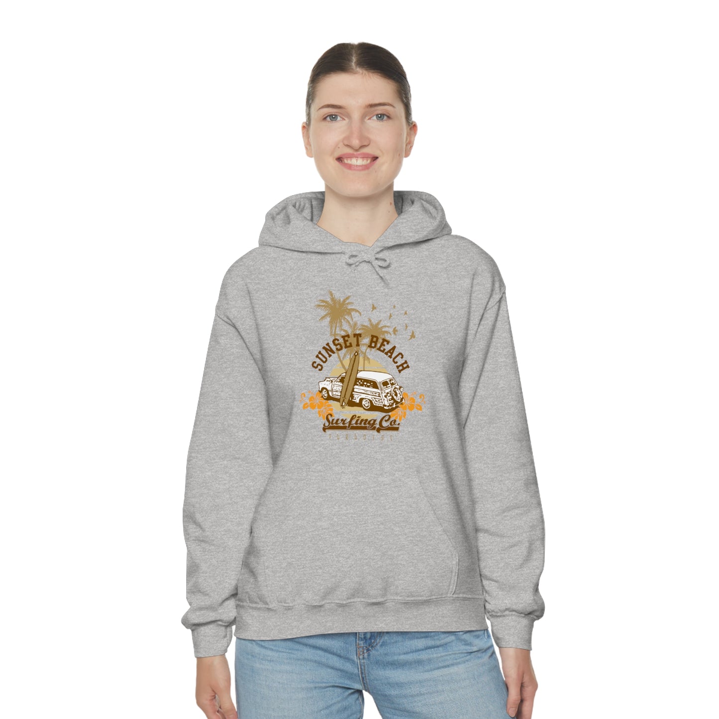 Sunset Beach Surfing Paradise Hoodie