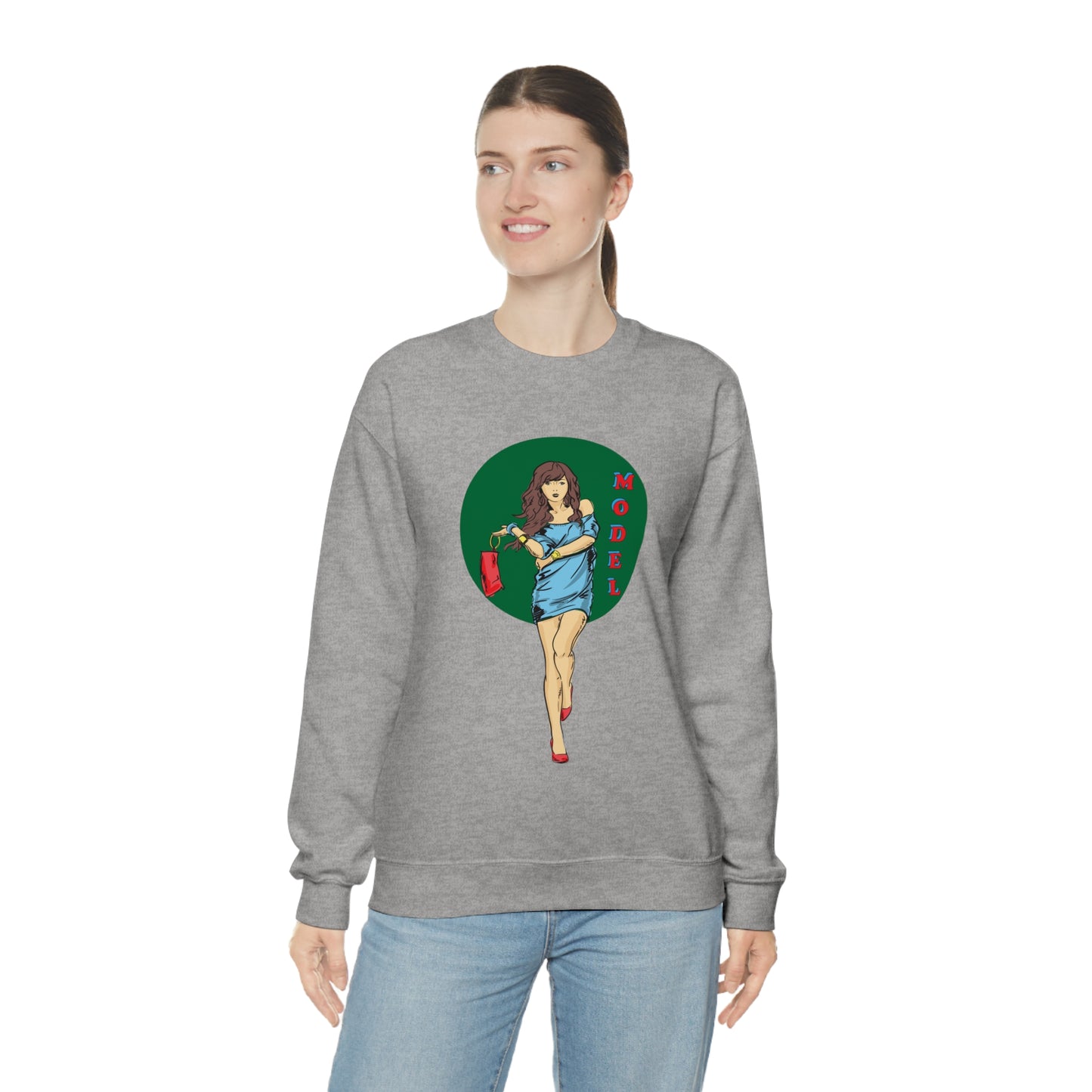 Model girl Crewneck Sweatshirt