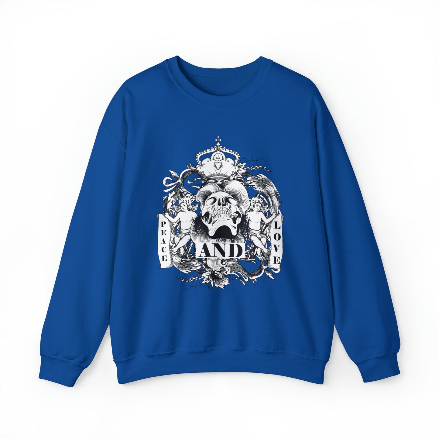 Peace and Love Demon to Angels Crewneck Sweatshirt