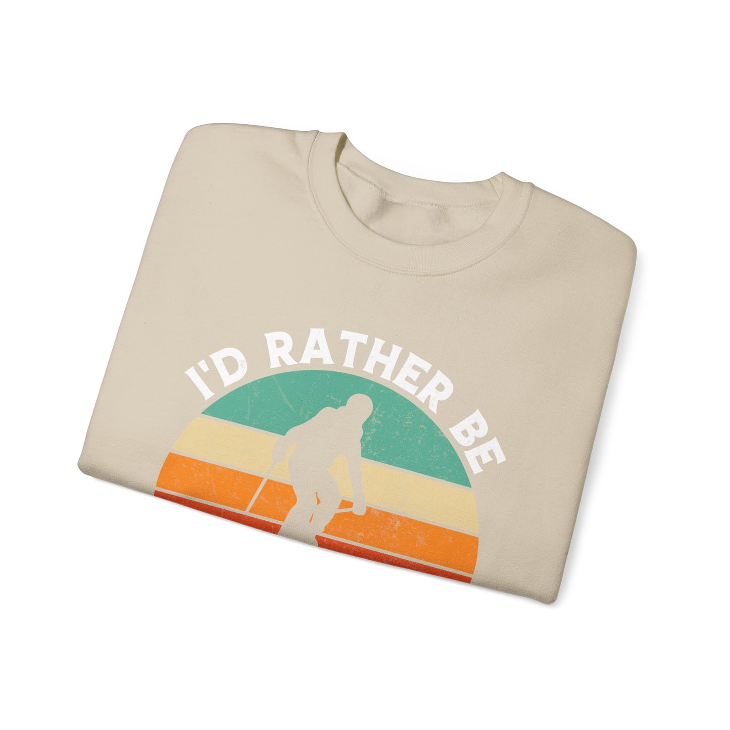 Rather be skiing vintage Crewneck Sweatshirt