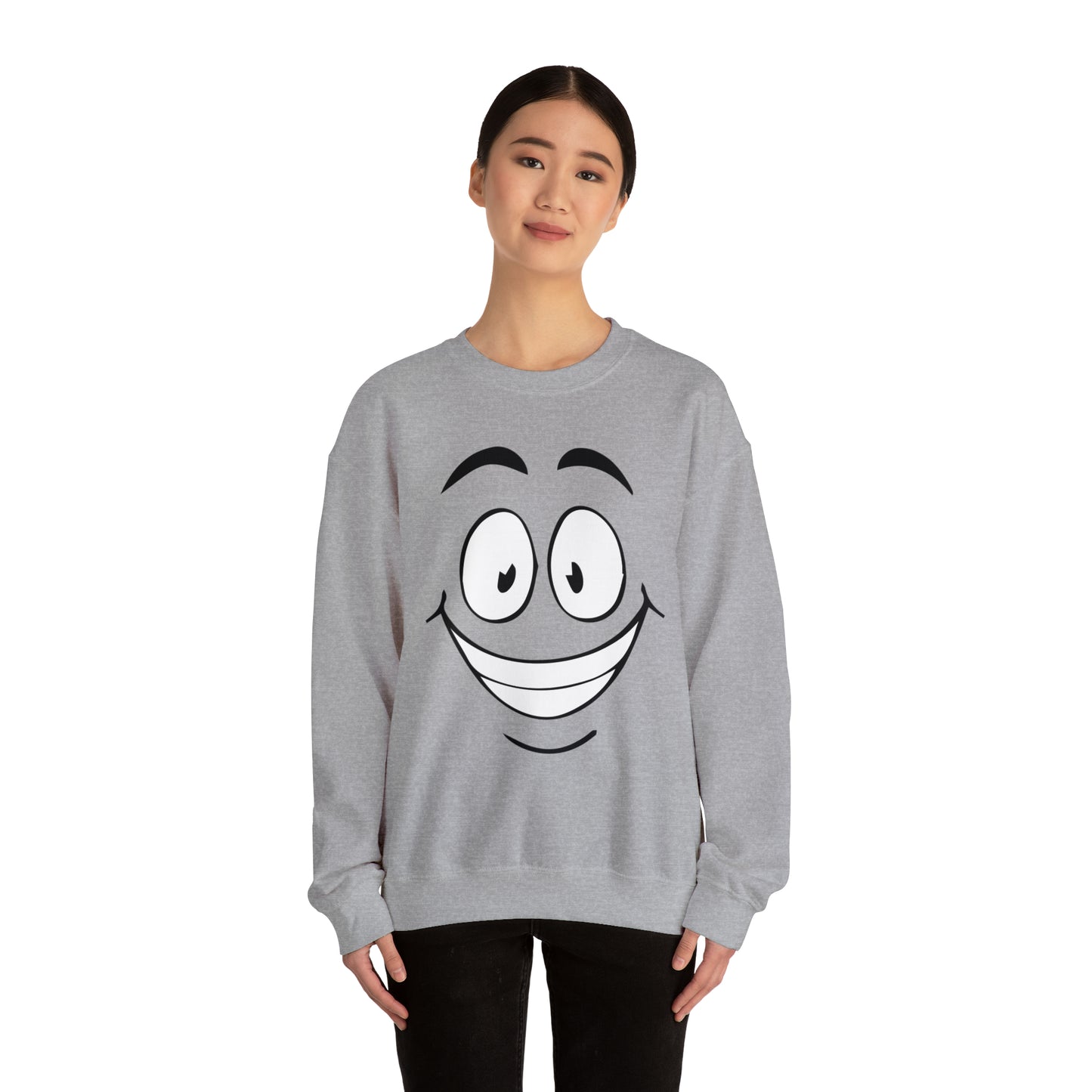 Big smile face Crewneck Sweatshirt