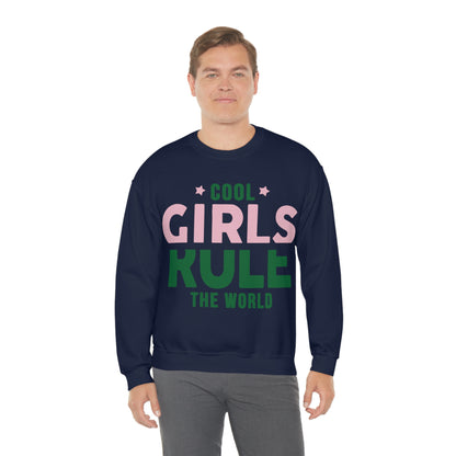 girls rule Crewneck Sweatshirt