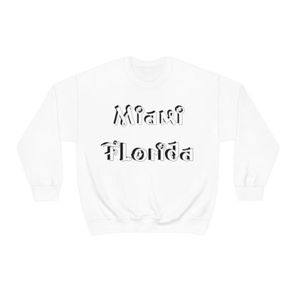 Miami Florida Graffiti Crewneck Sweatshirt