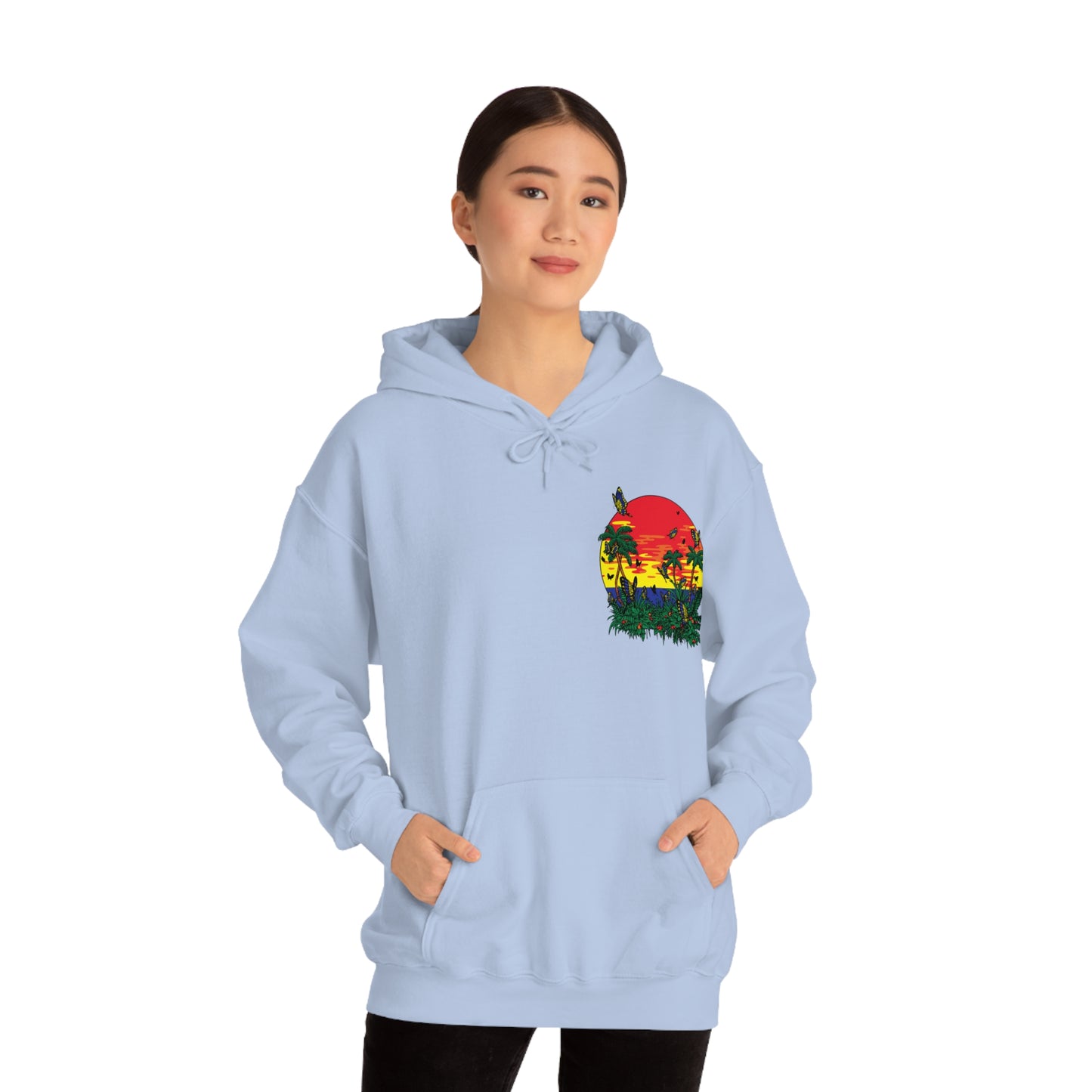 Sunset Butterfly Vibes Hoodie