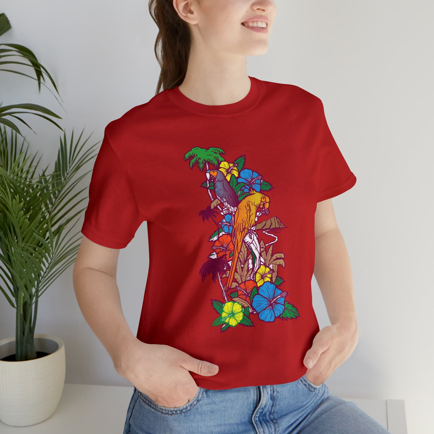 Parrot Jungle Floral T-Shirt