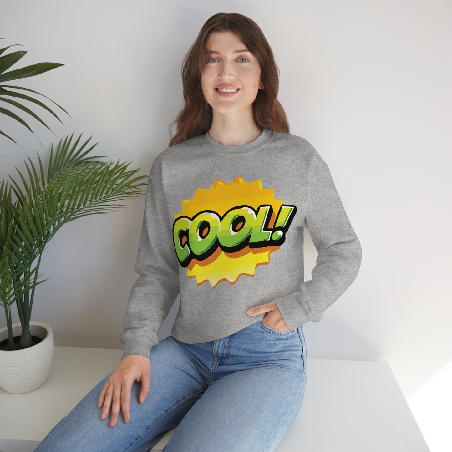 Cool! colorful graphic Crewneck Sweatshirt