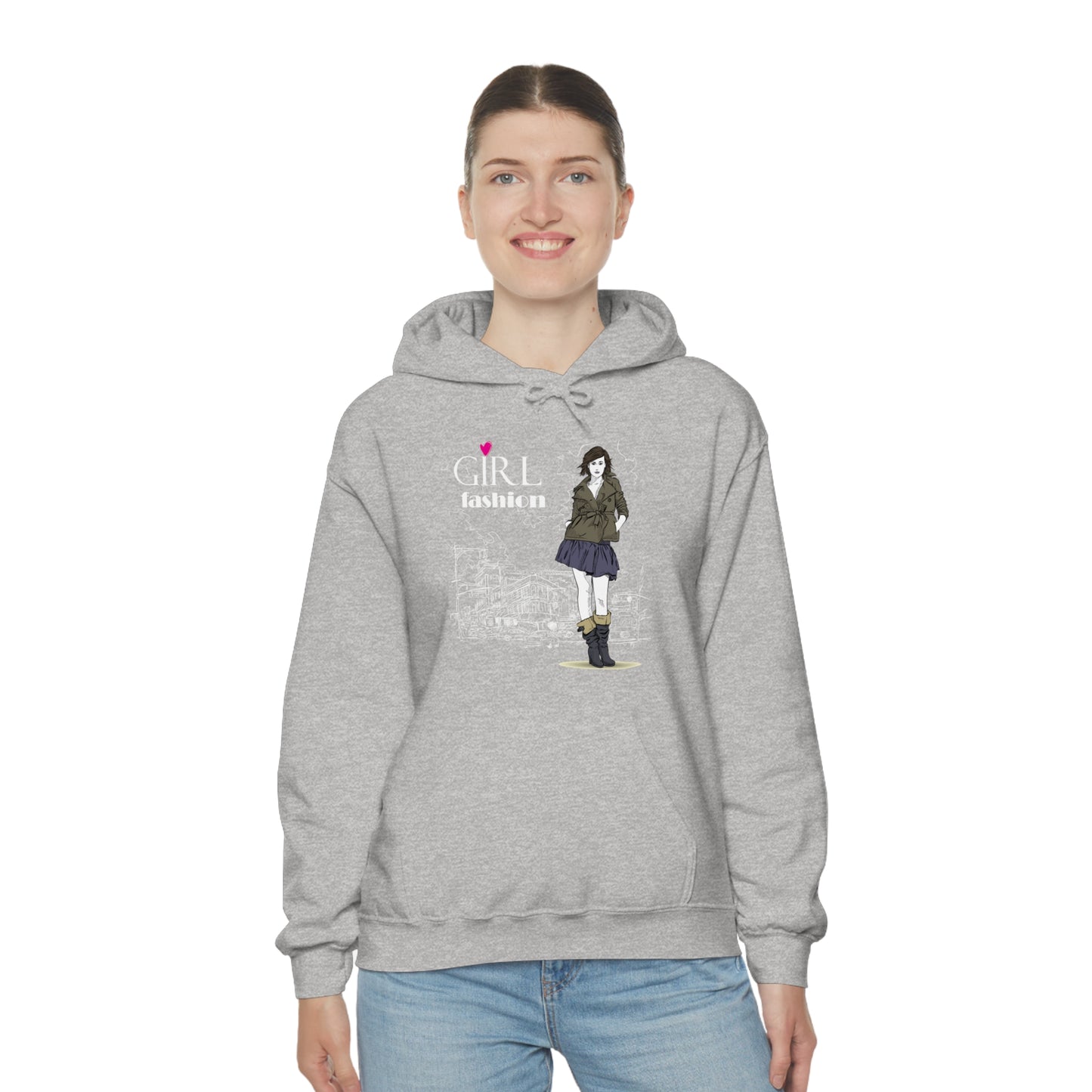 Girl with fashion Hoodie