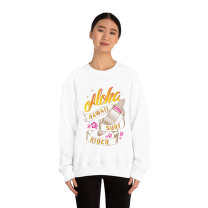 Aloha Hawaii Surf Rider Crewneck Sweatshirt