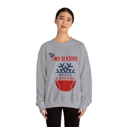 Two Seasons Winter & Baseball Crewneck Sweatshirt