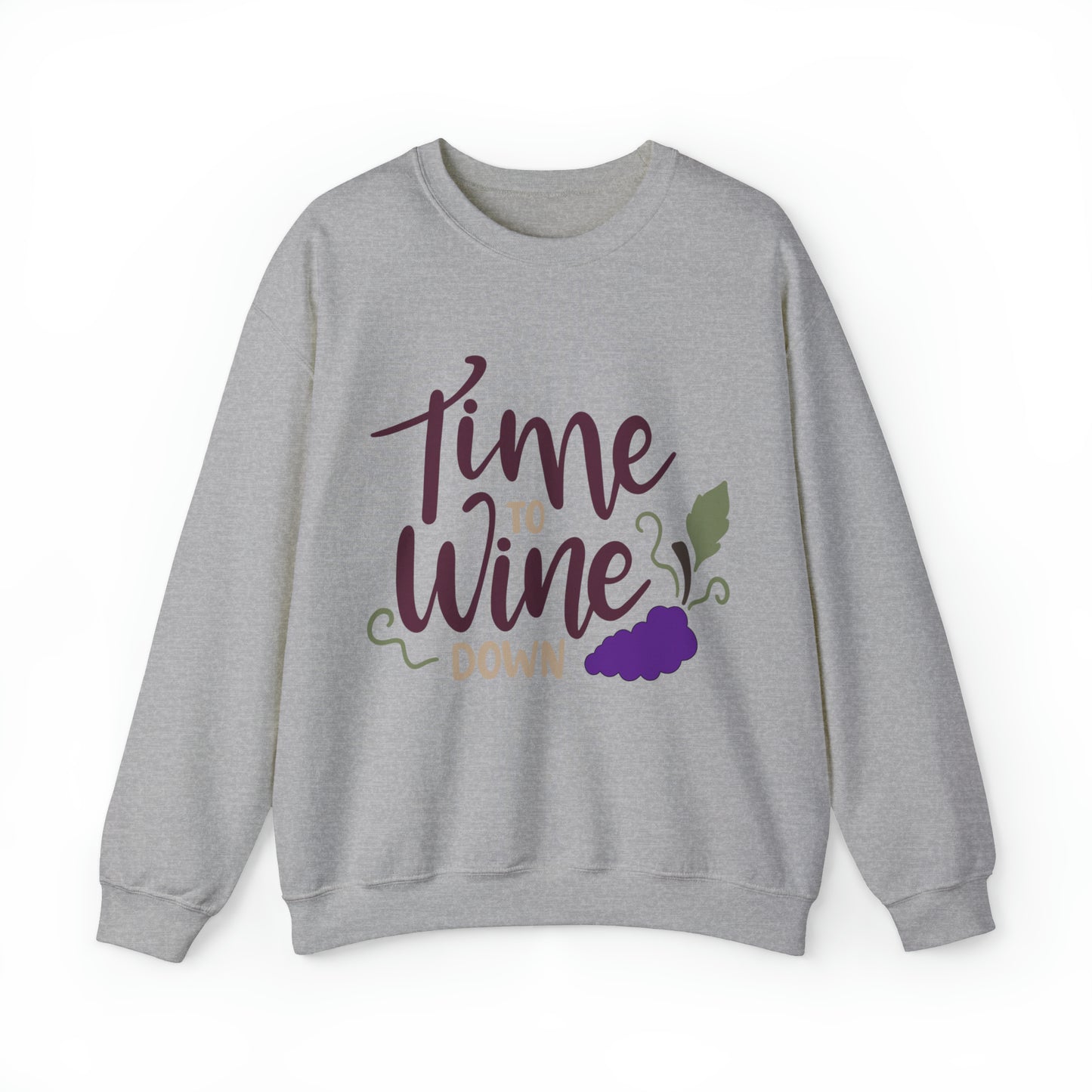 Time_to_wine_down Crewneck Sweatshirt