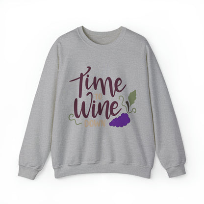 Time_to_wine_down Crewneck Sweatshirt