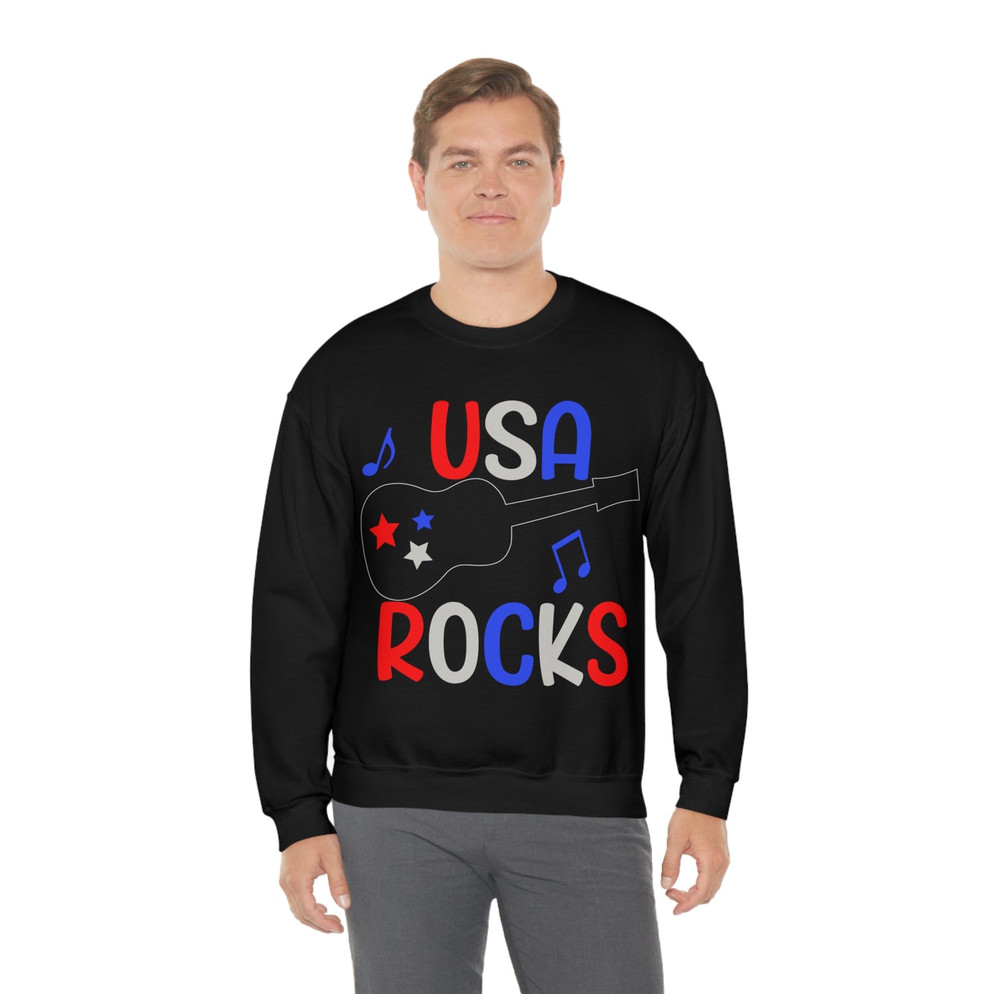 USA-Rocks Crewneck Sweatshirt