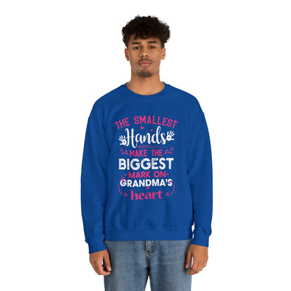 Biggest mark on grandmas heart Crewneck Sweatshirt